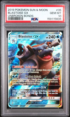 Pokemon card blastoise gx - -,