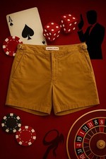 Orlebar Brown 40 Brown Cotton Chino Shorts RRP£195