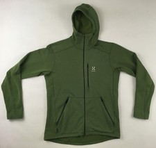 Haglofs Bungy Hood Men hooded jacket full-zip green Polartec Medium M