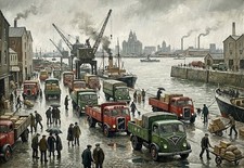 Liverpool Docks Lorries Trucks