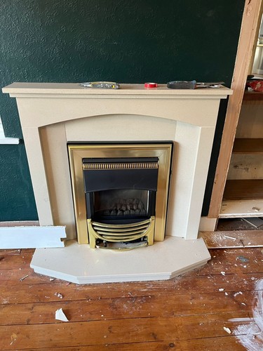 Marble fireplace - marble,