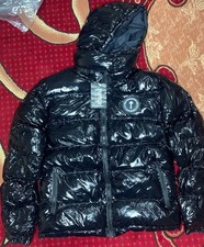 Trapstar Men's Puffer Jacket Shiny/Black, Size small