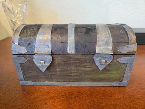 Antique wood handmade treasure - antique,