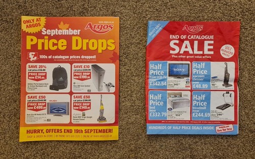 Argos clearance catalogue - clearance,