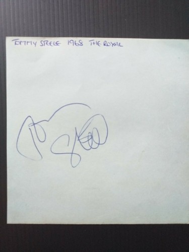 Signed page tommy steele - ,