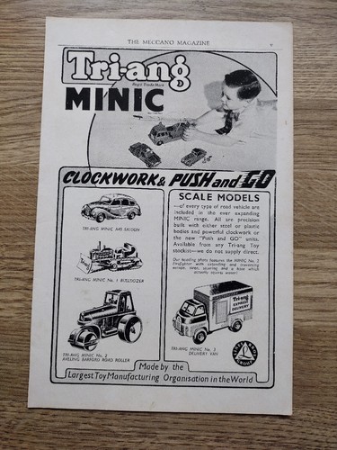 1954 triang minic delivery van - 1954,