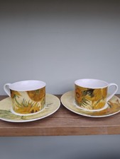 National Gallery Vincent Van Gogh Sunflowers Pair Of Cups And Saucers