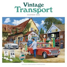 Carousel Calendars - Vintage Transport, Trevor Mitchell Wiro Wall Calendar 2026