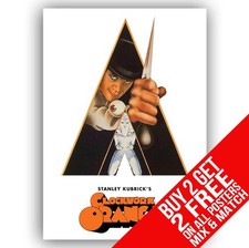 A CLOCKWORK ORANGE POSTER ART PRINT A4 A3 SIZE - BUY 2 GET ANY 2 FREE