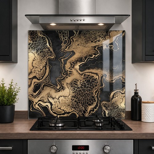 Printed glass kitchen - glass,