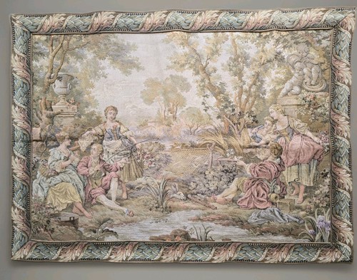 Vintage french tapestry wall - french,