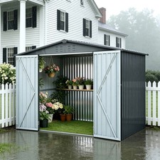 Outdoor Metal Storage Shed 8'x