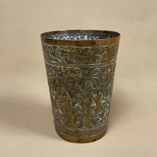Antique metal gold indian - antique,