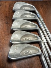 Set Of Ping Karsten 1 Black Dot Golf Irons  3,4,6,8,9. Right Handed.