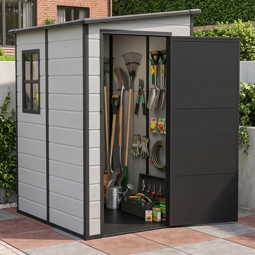 Smoky grey plastic - garden, shed