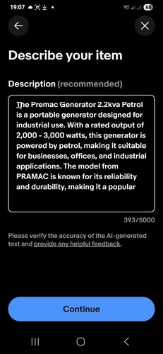Petrol generator 2 - , 2.2kva