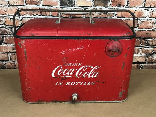 Vintage coca cola cooler ice - vintage,