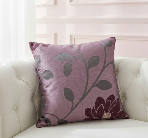 Purple aubergine floral print - purple,