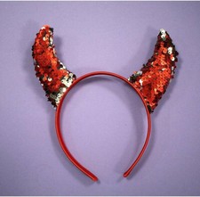 Reversibile Devil Horns Fancy Dress Costume Sexy Costume Party Outfit