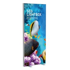 Seg fabric free standing - standing, led