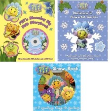 NEW x 3  FIFI and the FLOWERTOTS - inc SEALED Garden STICKER  & SNOW BOOK board