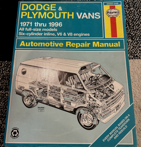 Haynes repair manual - manual, dodge