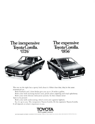 Print 1970 toyota - print,
