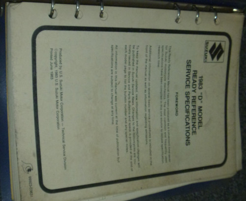 1983 suzuki sp100d dual - sp100d,