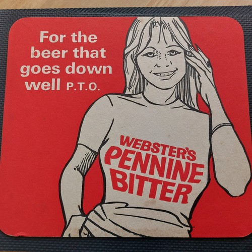 Websters beer mat cat no - beer,