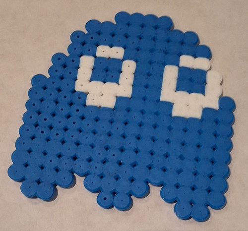 Perler beads pacman ghost - beads,