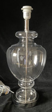 Large Clear Glass Table Lamp