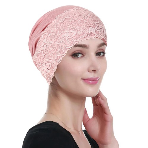 Lace flower hijab inner hat - flower,
