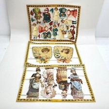 VINTAGE MAMELOK PRESS PAPER DOLLS DIE CUT SCRAP SHEETS ARCHIVES COLLECTION 1990