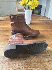 Hotter Tan Brown Leather Ankle