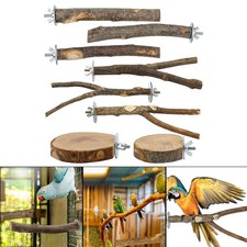 8x Bird Cage Branch Pet Bird Toys Branches Climbing Standing for Cockatiels