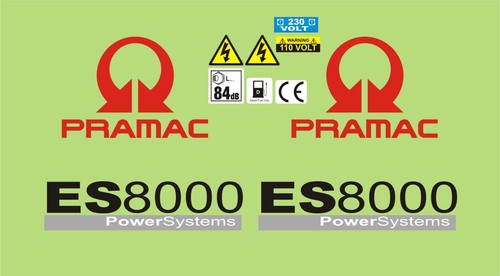 Pramac es8000 generator decal - pramac,