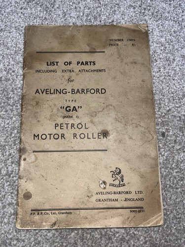 Aveling barford road roller - aveling, ga