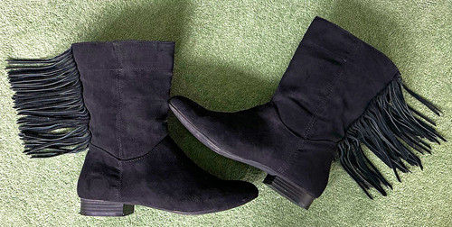 Very black faux - very,