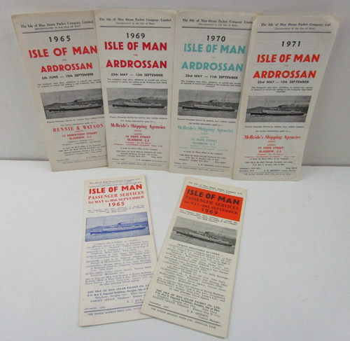 Vintage timetables isle of - x,