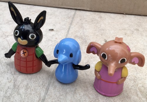 Three characters from - three, cbeebies