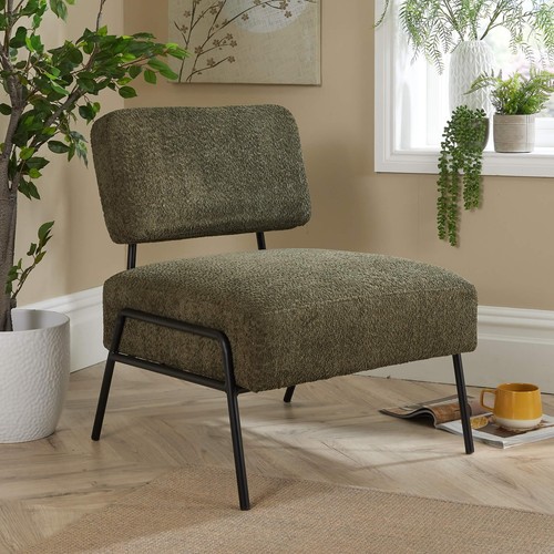 Boucle accent chair - boucle,
