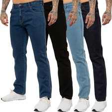 Kruze Mens Jeans Straight Leg