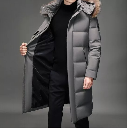 Mens winter long puffer - winter,
