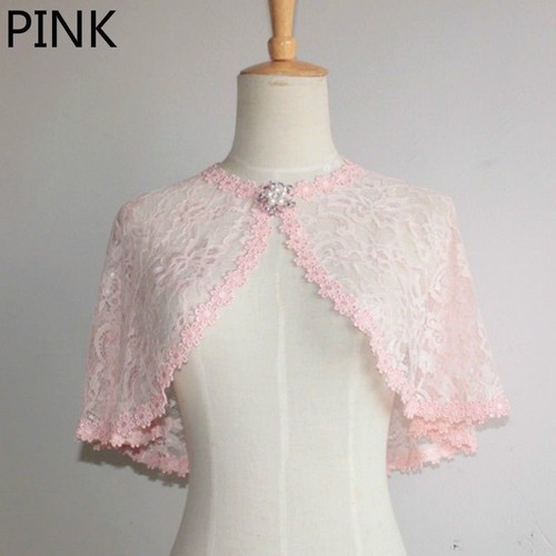 Bridal lace shrug bolero cape - bridal,