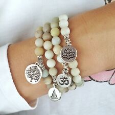 Natural Healing  Anxiety Stone Stretch Reiki Jewellery Bracelet Bead Chakra Gift