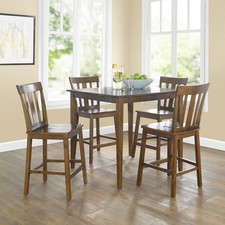 Black 5-Piece Counter-Height