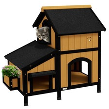 PawHut Wooden Outdoor Cat