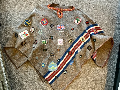 Vintage girl guides campfire - guides,