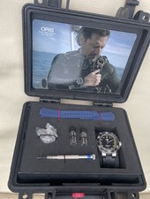 Oris Aquis Depth Gauge Steel Dive Watch Excellent Set