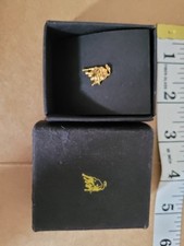 Very Rare Vintage Gold Toned Automobili Lamborghini Bull Brooch Pin Lapel Pin